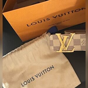 Men’s LV Azur Damier Belt